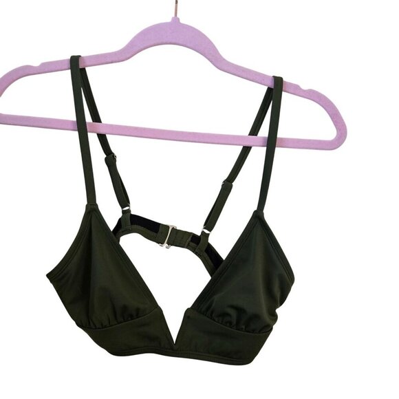 Sea Angel Army Green High Cut High Waist V Neck Bikini Size S - Picture 2 of 8